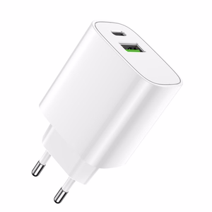 Forever LS-04 laturi 1xUSB QC 3.0 + 1xUSB-C PD 20W (valkoinen)