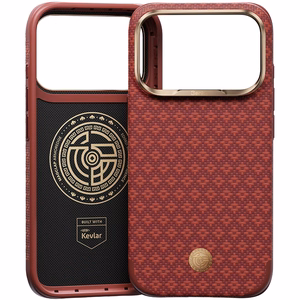 Benks ArmorGrid Edge X9 Air Navigator Kevlar-suojakuori (C.K.FL.AP.RD.X069) iPhone 18 Pro / 17 Pro -puhelimille, punainen (Sawy Red)