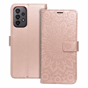 Flip case for Samsung A23 5G Mezzo Book mandala rose gold