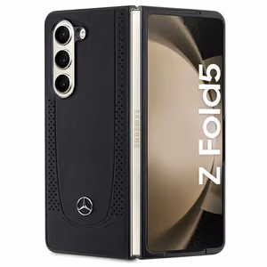 Mercedes Nahkainen Urban Suojakuori Samsung Galaxy Z Fold 5:lle - musta
