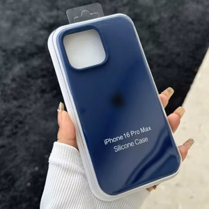 Puhelimen suojakuori Silicone Plastic Pack Apple iPhone 12 Pro Max tummansininen (pakkauksessa)