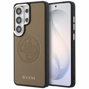 Guess suojakuori Perforated Logo MagSafe Samsung Galaxy S26 Ultra:lle ruskea