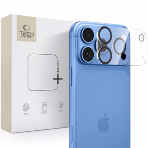 Läpinäkyvä karkaistusta lasista valmistettu Tech-Protect Cam Fit+ -kameransuoja Apple iPhone 18 Pro Max -puhelimelle