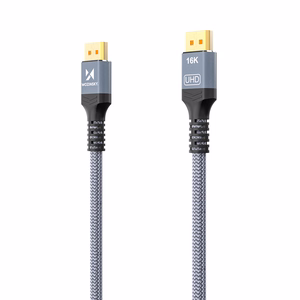 Wozinsky WPS-16AYL2S DisplayPort 2.1 80Gb/s 16K@60Hz 8K@120Hz 4K@240Hz HDR HDCP DSC kaapeli - musta