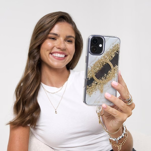 Case-Mate Karat MagSafe suojakuori iPhone 16 Plus -laitteelle, Granite -kuvioinen