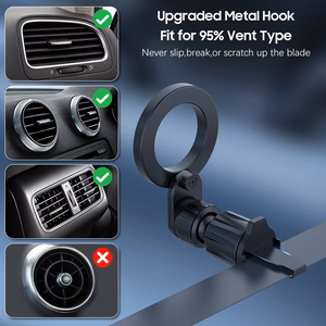 Blavec Car holder BH-03 magnetic Ring to air vent (BH03-MAVRB) black