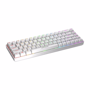 Fifine GK1W mekaaninen näppäimistö, 65% RGB (valkoinen)