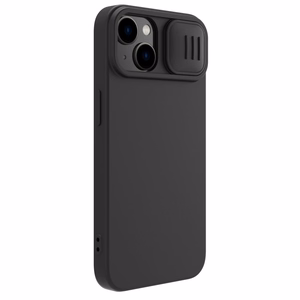Nillkin CamShield magneettinen silikoni kotelo iPhone 14 Plus magneettinen MagSafe suojus kameran suojuksella Musta