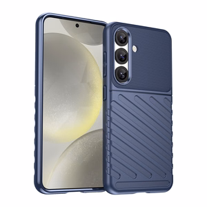 Thunder Case Samsung Galaxy S25 Silikoninen Panssarikuori - sininen