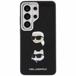 Karl Lagerfeld Suojakuori Saffiano Double Heads Metal Samsung Galaxy S26 Ultra:lle musta