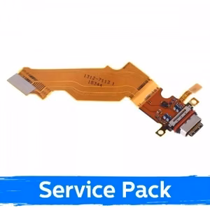 Lataausportti yhteensopiva Sony Xperia XZ3 joustojohdon kanssa alkuperäinen (Service Pack)
