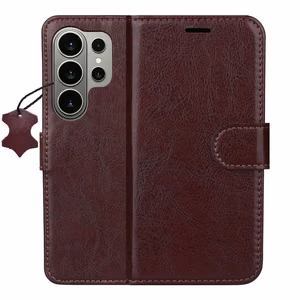 Smart Luxe nahkainen suojakuori Samsung Galaxy S26 Ultra ruskea