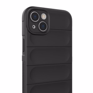 Magic Shield Case tapauksessa iPhone 14 Plus joustava panssaroitu tummansininen kansi