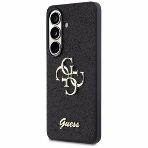 Guess Fixed Glitter Big 4G Metal Logo case for Samsung Galaxy S26 - black
