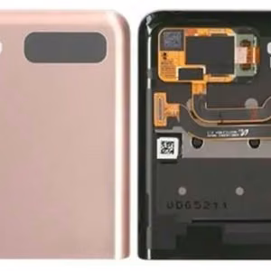 LCD-näyttö Samsung F707 Z Flip 5G kosketusnäytöllä ja kehyksellä (Ulompi) Mystic Bronze alkuperäinen (käytetty Grade B)