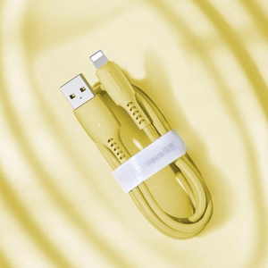 USB-kaapeli Baseus Colorful keltainen Lightning 120cm