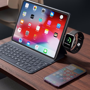 Joyroom JR-WQS02 iPhone AirPods Apple Watch 4in1 latausteline taitettava - musta