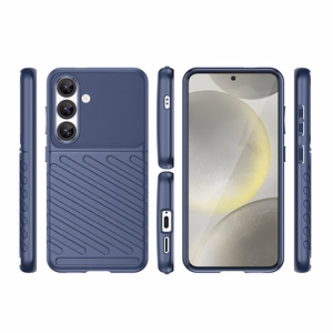 Thunder Case Samsung Galaxy S25 Silikoninen Panssarikuori - sininen