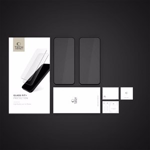 Tech-Protect Glass Fit+ 2-Pack Karkaistu lasi Motorola Moto G15 / G15 Power / G05 / E15:lle - musta