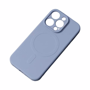 MagSafe-yhteensopiva silikonikuori iPhone 15 Pro Max:lle Silicone Case - harmaa
