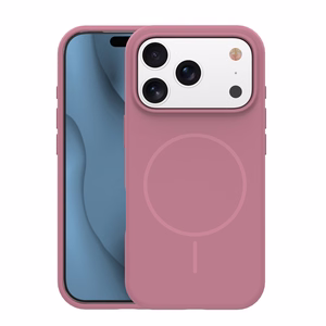Silicone Thin Mag kotelo iPhone 12 / 12 Pro 6,1" ruusu