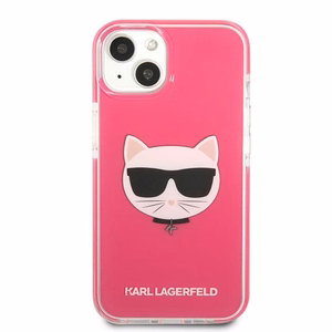 Karl Lagerfeld KLHCP13STPECPI iPhone 13 Mini 5.4" kovakuori fuksia Choupette Head