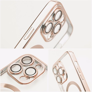Suojakuori Samsung A57:lle Electro Mag Cover yhteensopiva MagSafe ruusukulta
