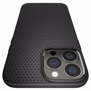 Spigen Liquid Air suojakuori laitteelle iPhone 13 Pro, mattamusta