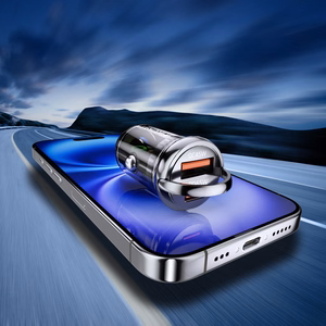 Wozinsky 65W Autolaturi USB-C PD 65W / USB-A 45W QC 3.0 - musta