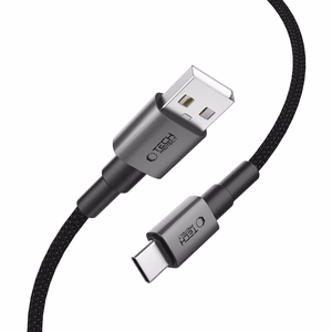 Tech-Protect UltraBoost DNA USB-A / USB-C Kaapeli 15W/3A 100cm - harmaa