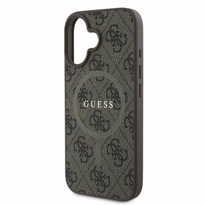 Guess 4G Ring Classic Logo MagSafe Suojakuori iPhone 16 Plus:lle - Ruskea