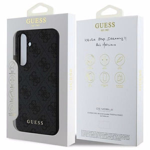 GUESS suojakuori SAMSUNG S24 FE GUHCS24FEGF4GGR (HC PU 4G Charm) harmaa