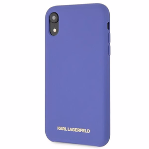 Karl Lagerfeld Silikoninen iPhone Xr Suojakuori - Violetti