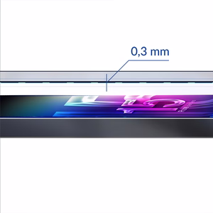 Karkaistu lasi 3mk Hard Glass Max Lite Apple iPhone 15 Plus musta