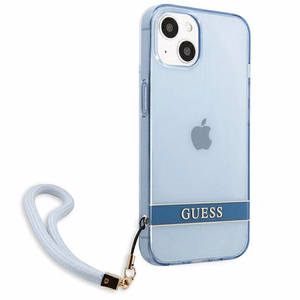 Guess GUHCP13MHTSGSB iPhone 13 6.1 "blue / blue hardcase Translucent Stap
