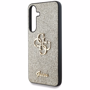 GUESS Suojakuori Samsung S25 Pluslle GUHCS25MHG4SGD (Fixed Glitter Big 4G) Kultainen