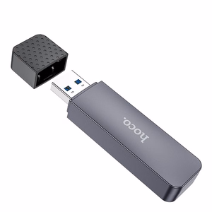 Muistikortinlukija Hoco HB45 2-in-1 USB3.0 harmaa