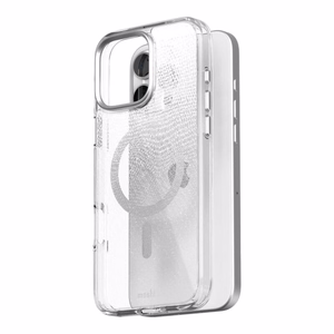 Moshi iGlaze MagSafe suojakuori iPhone 16 Pro Max -laitteelle, Mist White -värinen