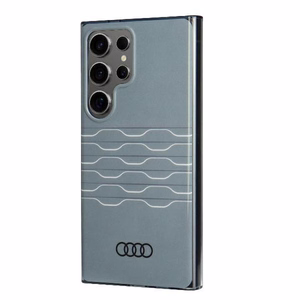 Audi IML Geometric Pattern Suojakuori S24 Ultra S928 Harmaa/Harmaa Kova Suojakuori AU-IMLS24U-A6/D3-GY