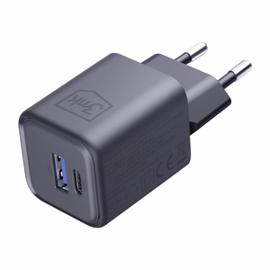 3mk Hyper Charger PD 33W GaN QC4+ PPS AFC FCP SCP 1A1C Seinälaturi - musta