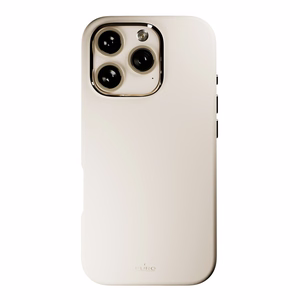 Puro Icon Mag Pro MagSafe Silikoninen Suojakuori iPhone 16 Prolle - beige