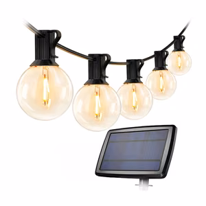 LEPRO PR440001-WW -aurinkokäyttöinen puutarhavalosarja, 7,62 m, hämärätunnistin, 4 tilaa