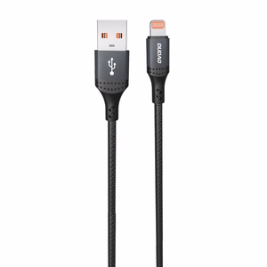 Dudao 3A 30W L3SL USB-A - Lightning Kaapeli punottu 1.2m - musta