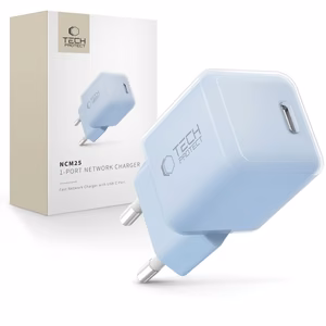 Tech-Protect NCM25 USB-C PD 25W Seinälaturi - Sininen