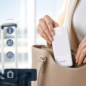 Wozinsky Wpower WPBBK-3 10000 mAh 10W varavirtalähde, 2x USB-A 2A, valkoinen
