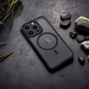 Suojakuori Samsung A57:lle Full Matte Mag Cover yhteensopiva MagSafen kanssa musta