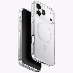Uniq Clario Magclick lataussuojakuori iPhone 17 Pro Max -puhelimelle - läpinäkyvä