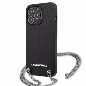 Karl Lagerfeld Monogram Plaque Suojakuori iPhone 13 Pro / 13 6.1" - Musta
