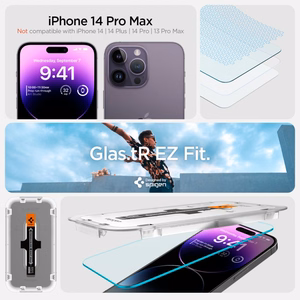 Spigen tempered glass Glas.TR 2-Pack for iPhone 14 Pro Max 6,7" clear