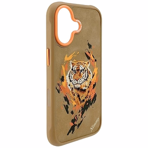 Nimmy Tiger MagSafe Suojakuori iPhone 17:lle - vaaleanruskea
